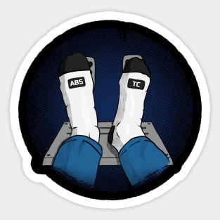 ABS - TC - Sim Racing Socks. Racing & Sim Racing. Motorsport Collection. Sticker